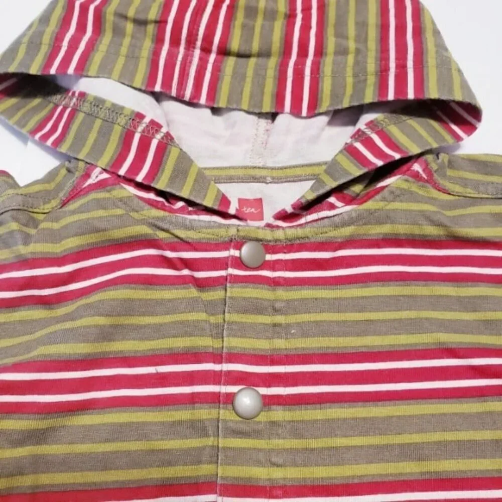 Tea Collection 12-18 hoodie baby boy stripes